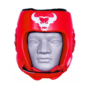 Boxing Head Guard (Microfiber) Red