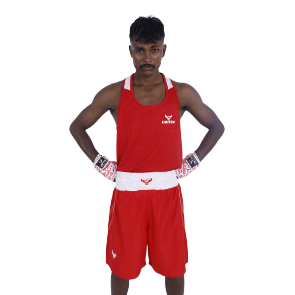 Uniten Boxing Dress (Men's) Red - Image 5