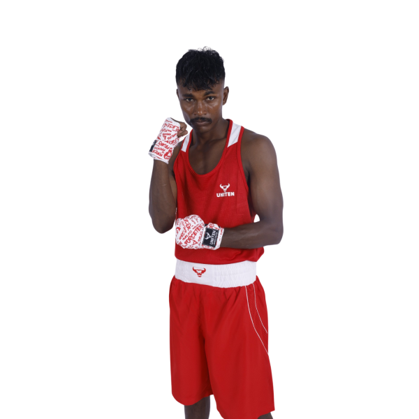 Uniten Boxing Dress (Men's) Red - Image 4