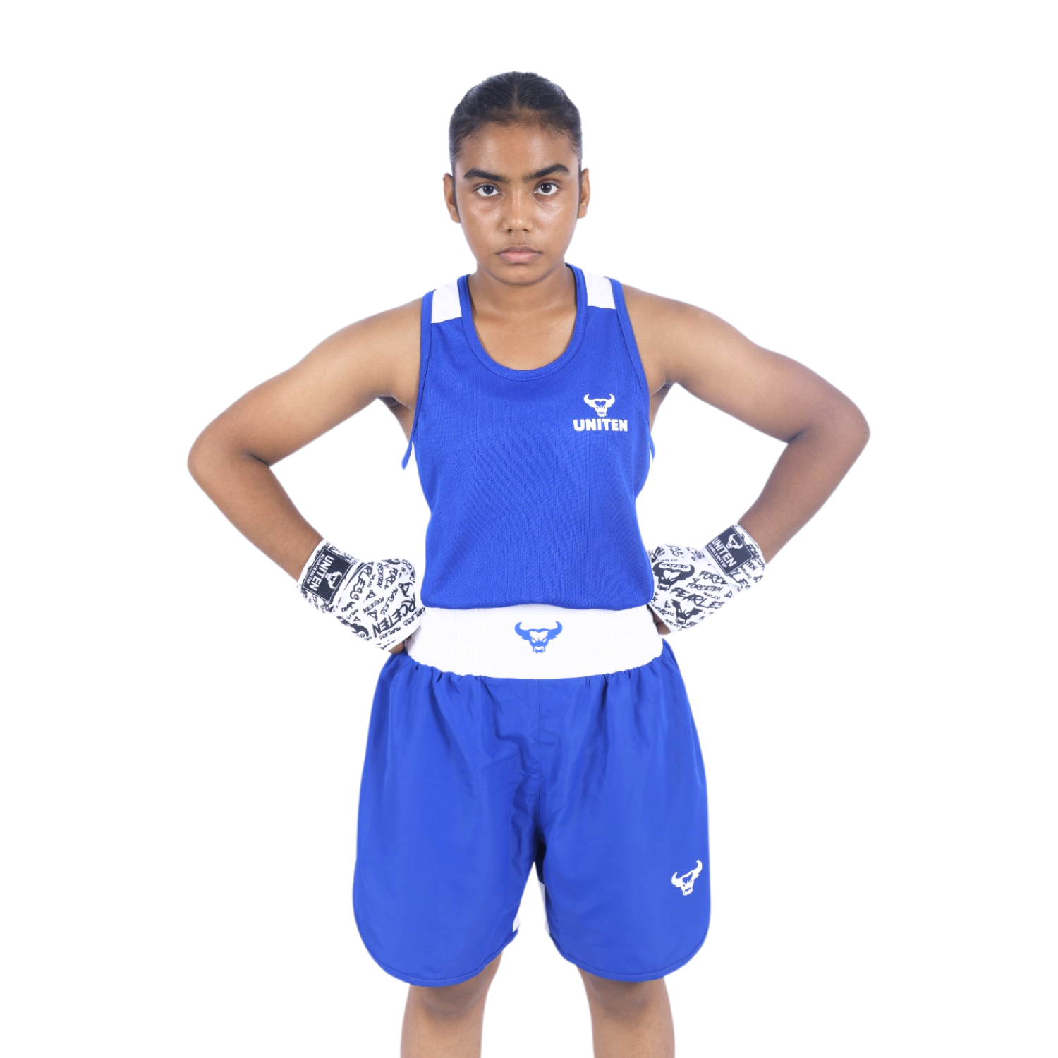 UNITEN BOXING DRESS (WOMEN'S) BLUE - Image 4