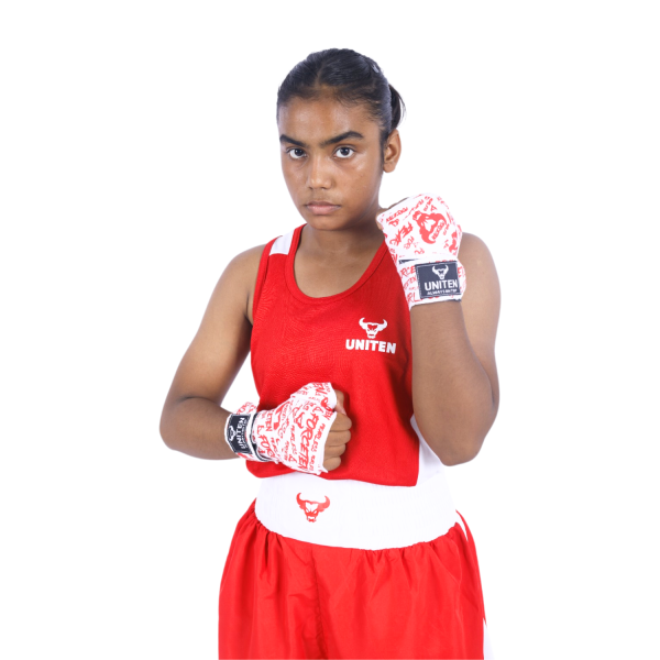 UNITEN BOXING DRESS (WOMEN'S) RED - Image 3