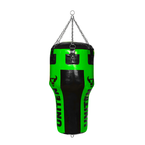 Angle Bag (Heavy Vinyl) With Chain Green/Black - Image 2