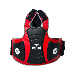 Boxing Chest Guard (Black and Red)