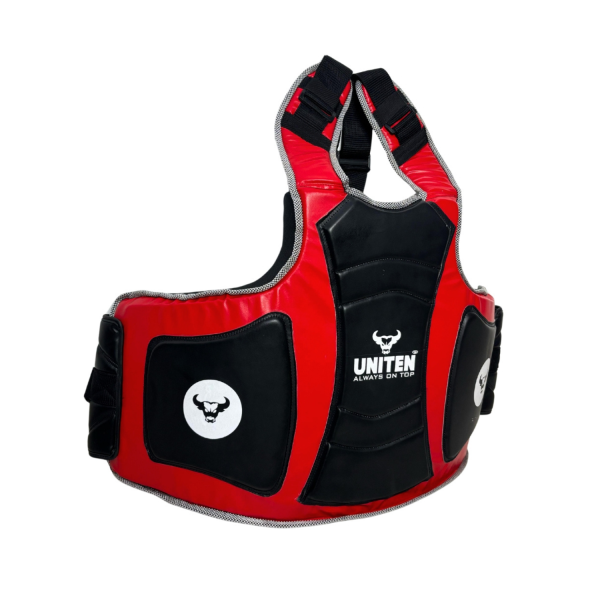 Boxing Chest Guard (Black and Red) - Image 3