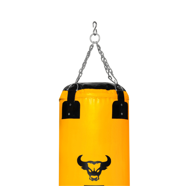 Indian Vinyl Punching Bag With Chain Yellow - Image 3