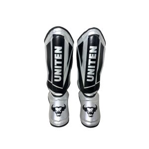 Shin Guard (Silver and Black)