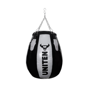 Uniten Vinyl Round Body Snatcher Punching Bag (Grey Black)