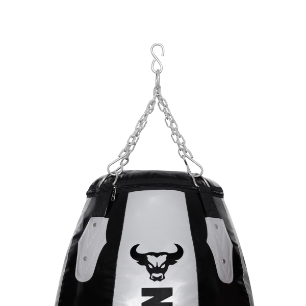 Uniten Vinyl Round Body Snatcher Punching Bag (Grey Black) - Image 3