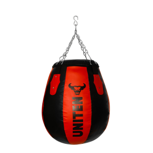 Uniten Vinyl Round Body Snatcher Punching Bag (Red Black)