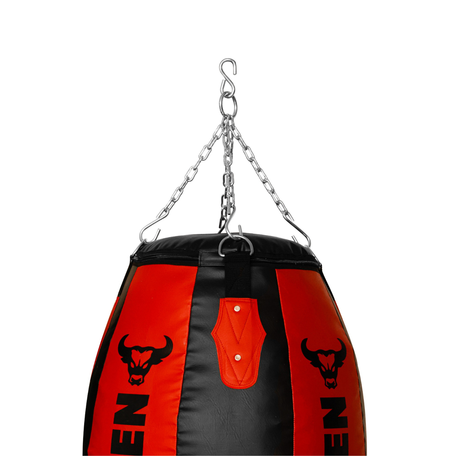 Uniten Vinyl Round Body Snatcher Punching Bag (Red Black) - Image 3