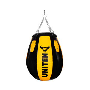 Uniten Vinyl Round Body Snatcher Punching Bag (Yellow Black)