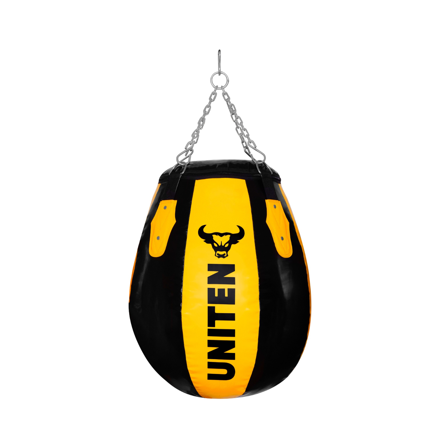 Uniten Vinyl Round Body Snatcher Punching Bag (Yellow Black)