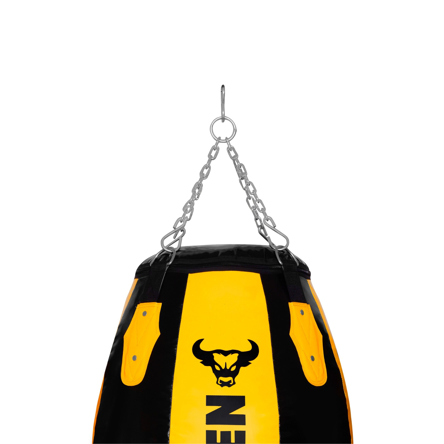 Uniten Vinyl Round Body Snatcher Punching Bag (Yellow Black) - Image 3